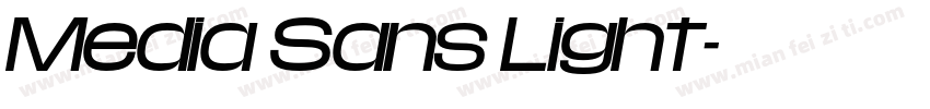 Media Sans Light字体转换